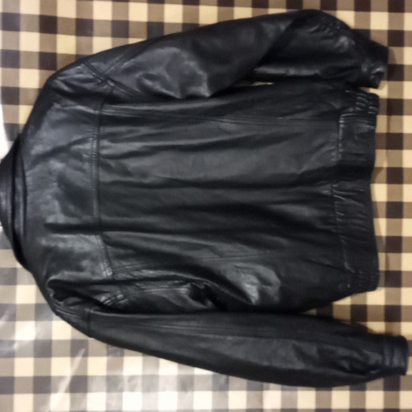 Leather bomber jacket SzM - Picture 9 of 14